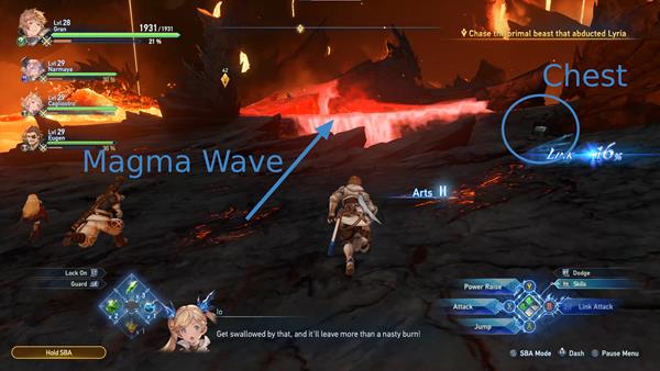 magma wave and chest chapter 7 warning signs main quests granblue fantasy relink wiki guide